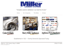 Tablet Screenshot of millerlaundry.com